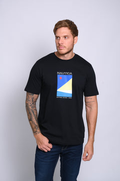 NAUTICA CAMISETAS DE HOMBRE NEGRO