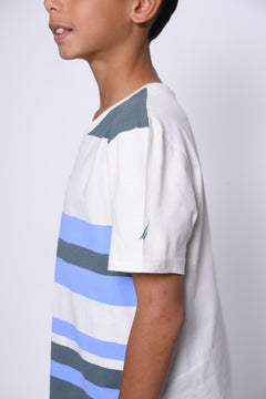 NAUTICA CAMISETAS DE NIÑO BLANCO