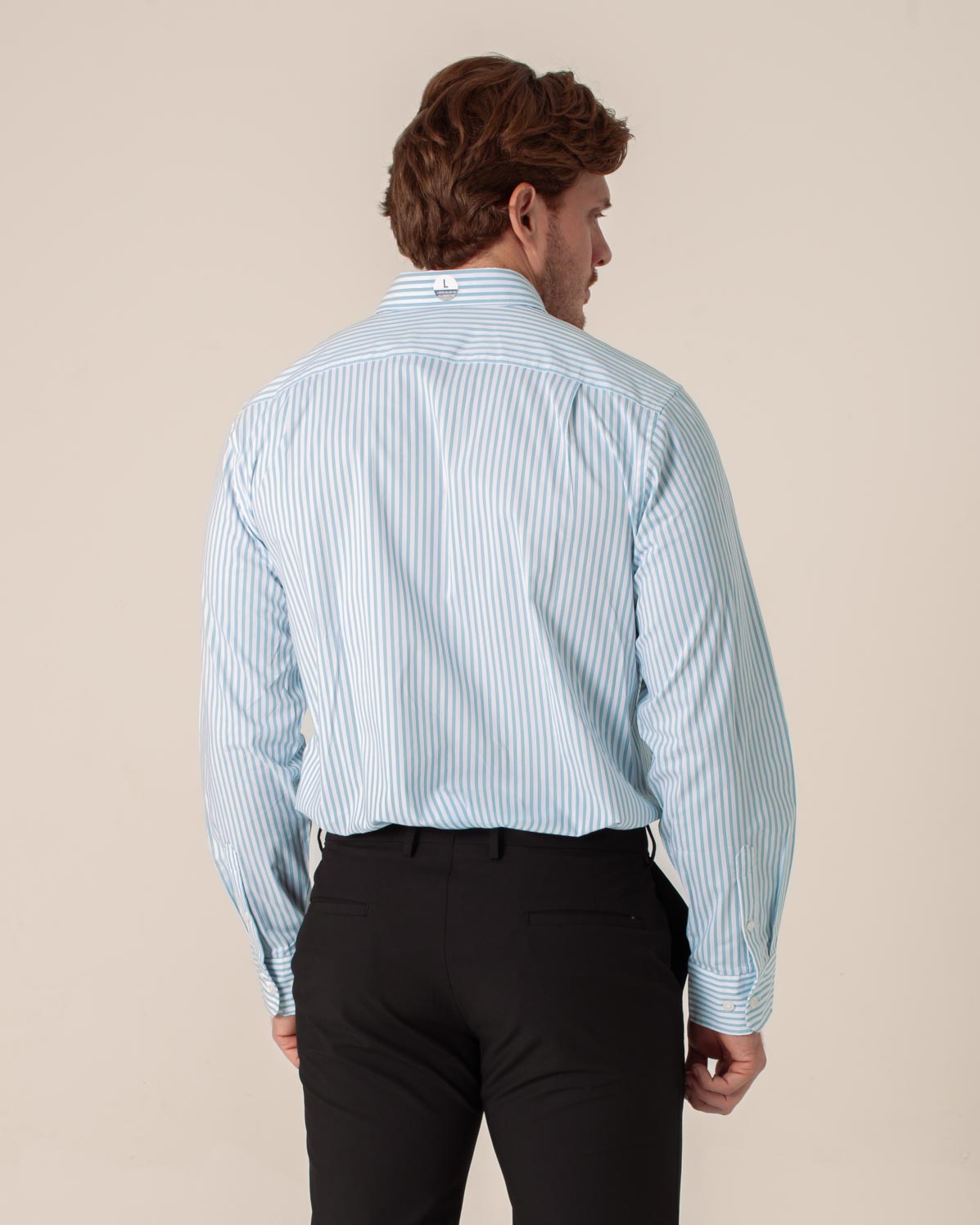 NAUTICA CAMISA M/L DE HOMBRE AZUL WR6540-4N5