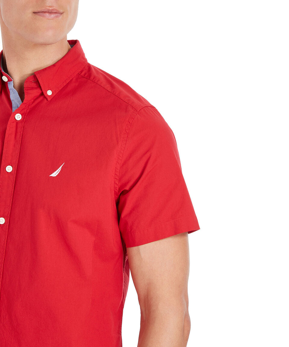 NAUTICA CAMISA M/C DE HOMBRE ROJO W74V02-6NR