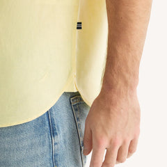 CAMISA NAUTICA PARA CABALLERO COLOR AMARILLO