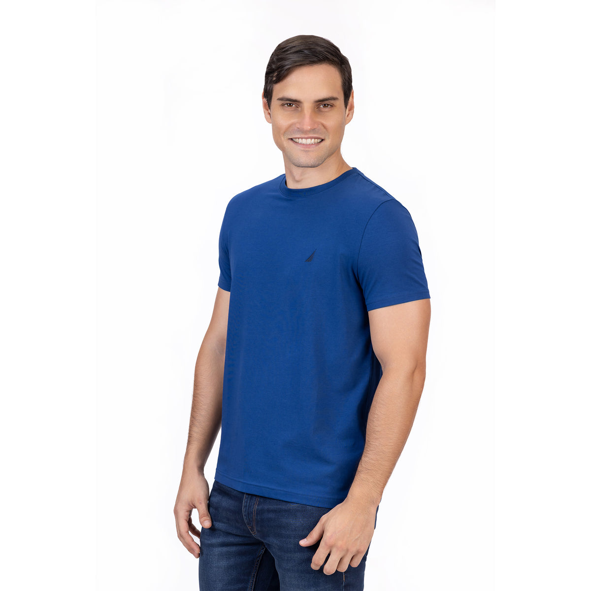 NAUTICA T-SHIRT M/C DE HOMBRE AZUL 27000V-4ES