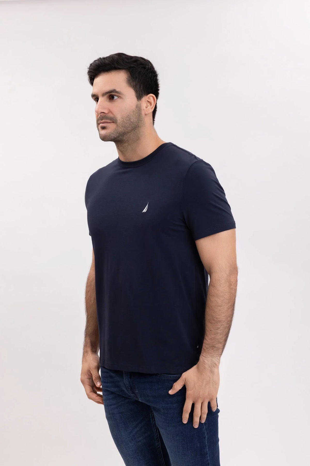 NAUTICA T-SHIRT M/C DE HOMBRE AZUL 41050V-4NV
