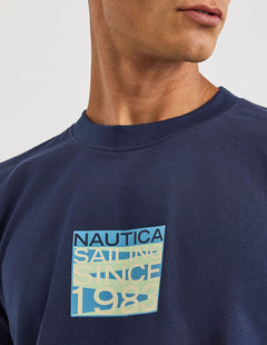 NAUTICA T-SHIRT M/C DE HOMBRE AZUL N1U04137-459