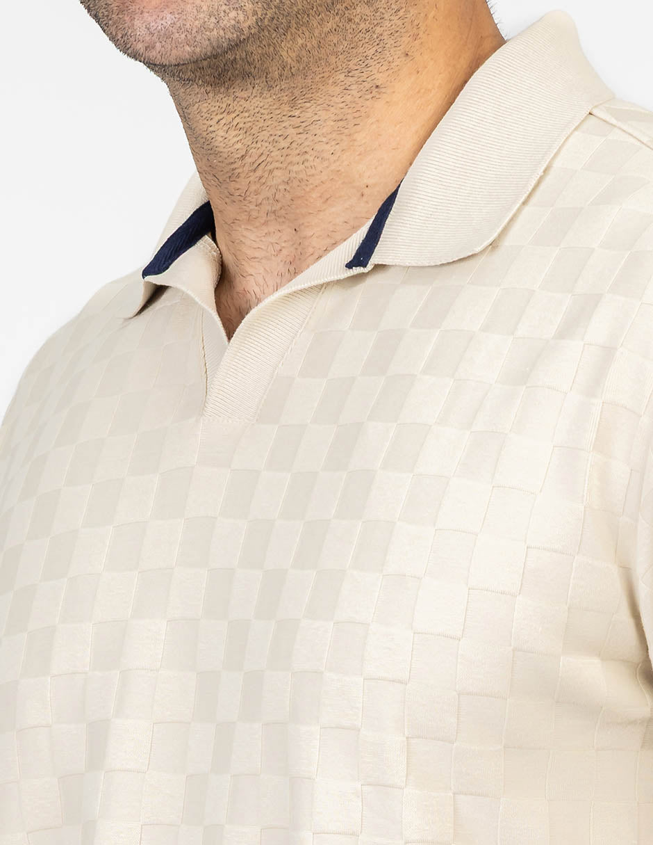 NAUTICA PLAYERA DE HOMBRE M/C BEIGE K65017-1MS