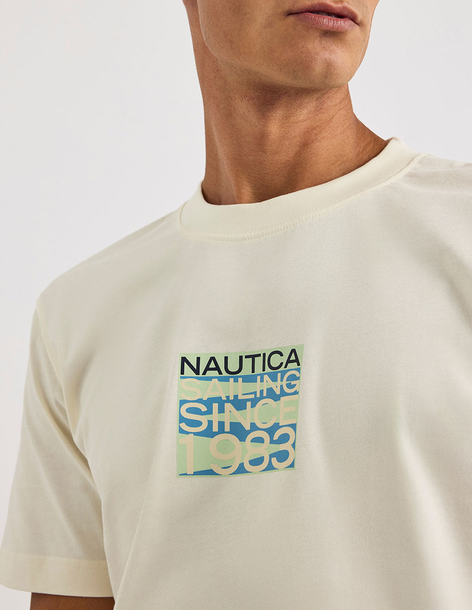 NAUTICA T-SHIRT M/C DE HOMBRE BLANCO N1U04137-904