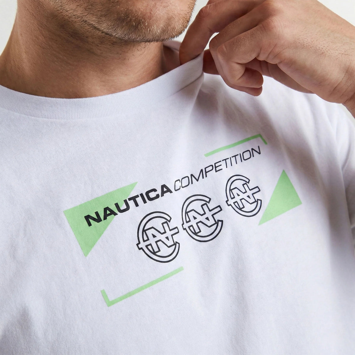 NAUTICA T-SHIRT M/C DE HOMBRE BLANCO N7U04140-908