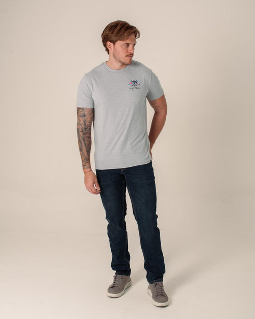NAUTICA T-SHIRT M/C DE HOMBRE GRIS VR5805-0GH