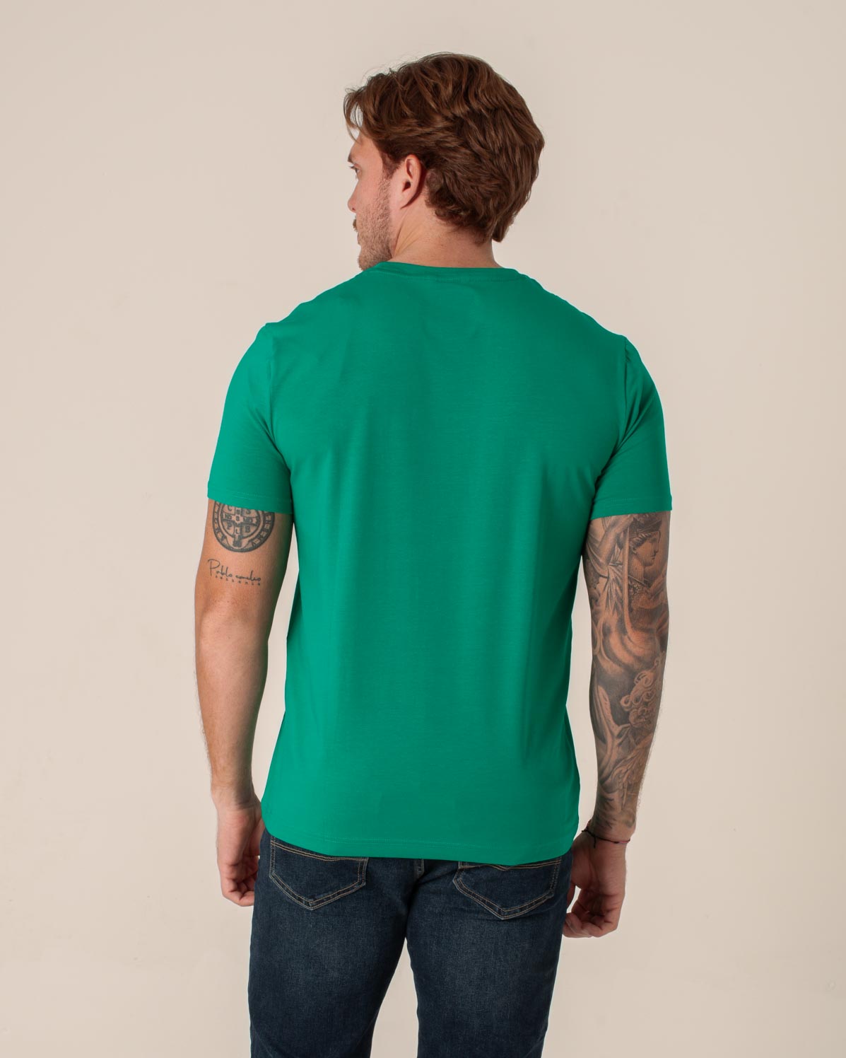 NAUTICA T-SHIRT M/C DE HOMBRE VERDE 27000V-3PX