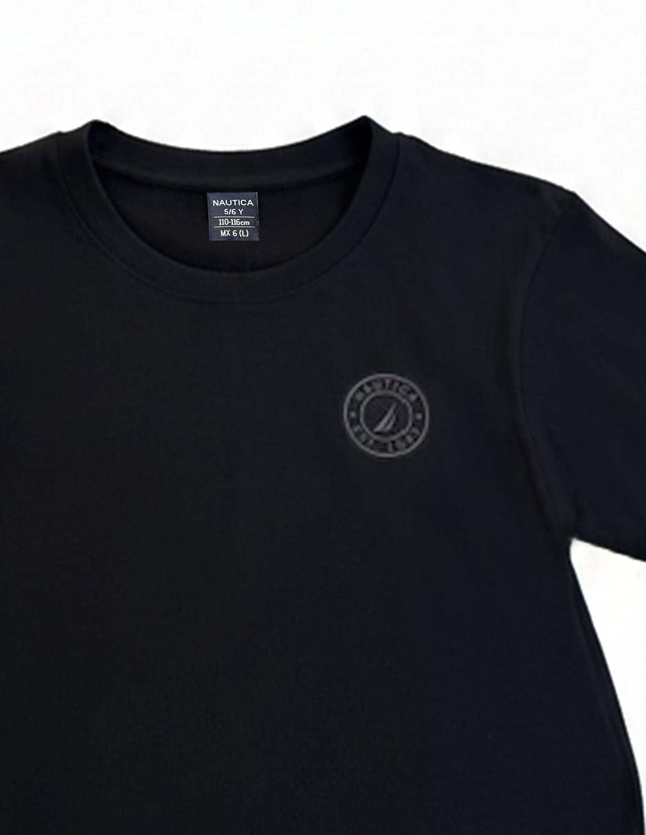 NAUTICA T-SHIRT DE NIÑO NEGRO N3JU4299-11