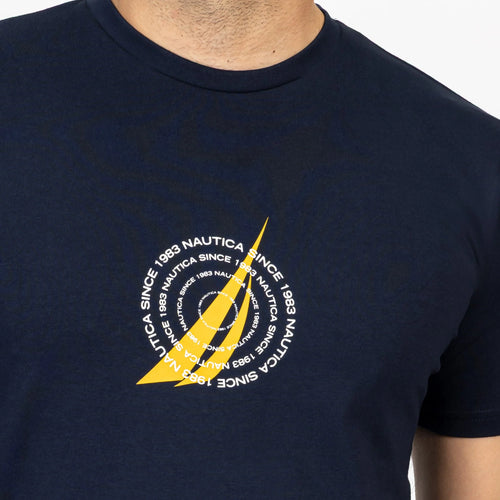 CAMISETA NAUTICA PARA CABALLERO COLOR AZUL