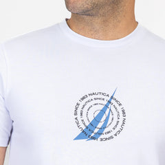 CAMISETA NAUTICA PARA CABALLERO COLOR BLANCO