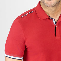 CAMISETA NAUTICA PARA CABALLERO COLOR ROJO