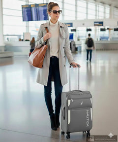 SET DE MALETAS NAUTICA 3 PCS GRIS NT-2416-GREY