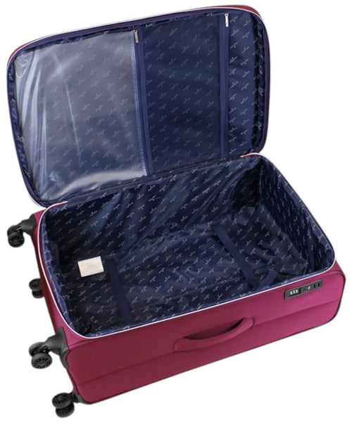 SET DE MALETAS NAUTICA 3 PCS ROJO NT-2415-BURG