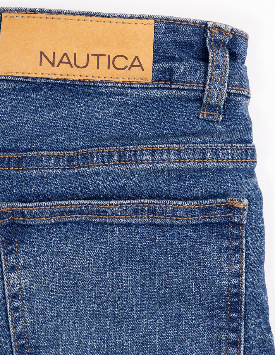 NAUTICA PANTALON DE MEZCLILLA DE NIÑO AZUL NSAHC02F-436