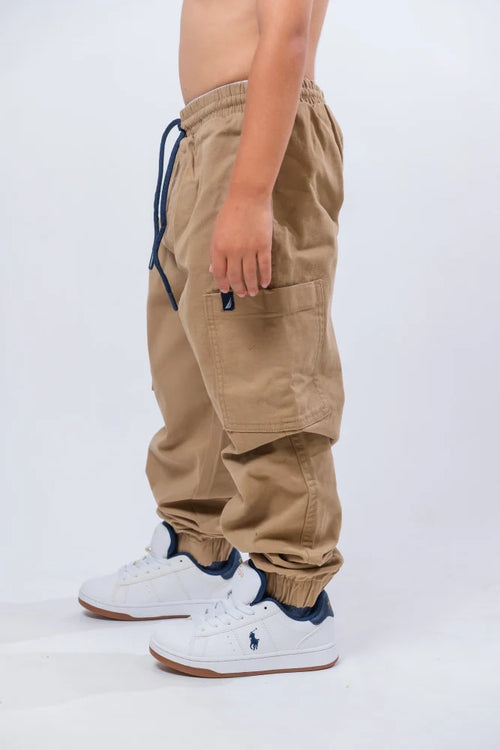 NAUTICA PANTALON T/PUNTO DE NIÑO GRIS NSFIC04F-2