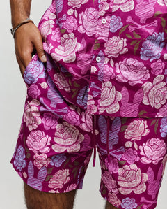 psycho bunny camisa hombre manga corta morado