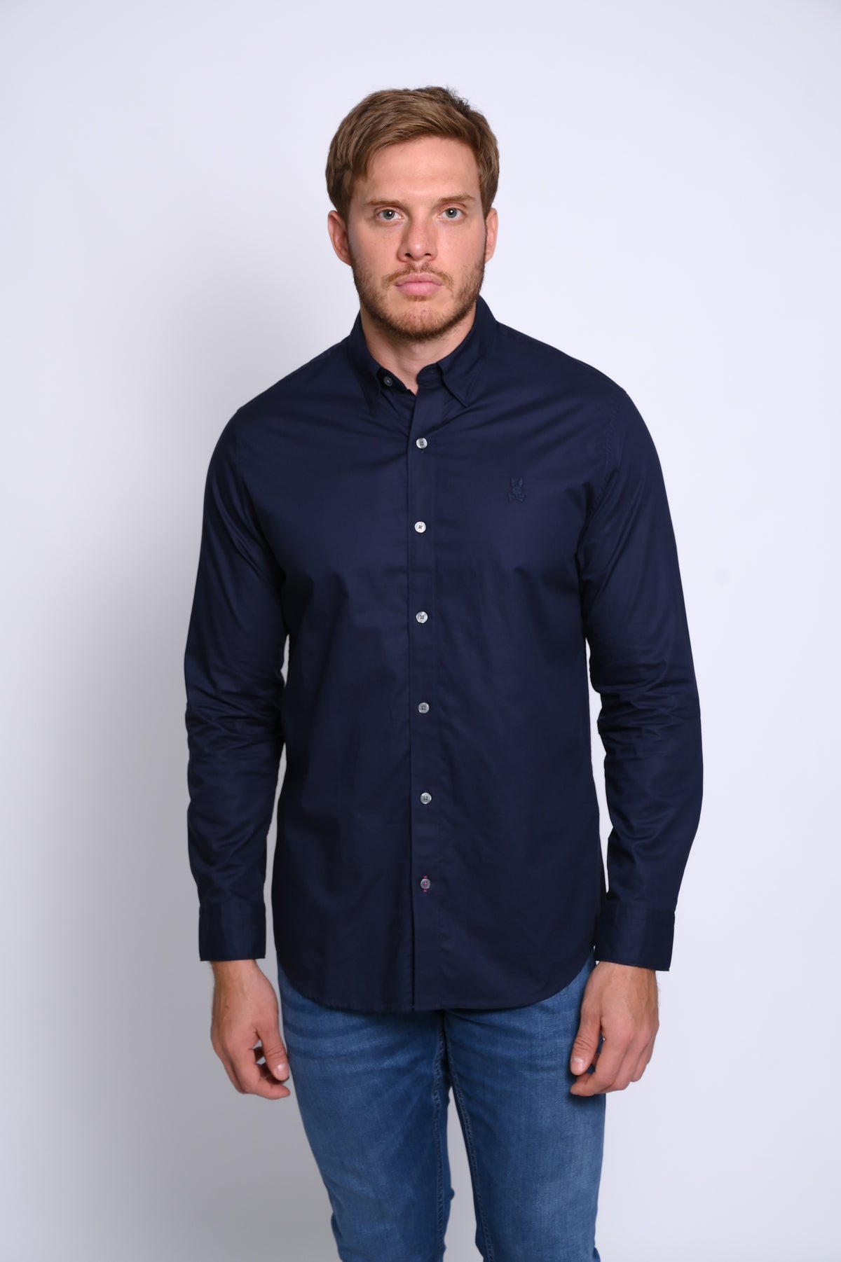 PSYCHO BUNNY CAMISAS HOMBRE AZUL