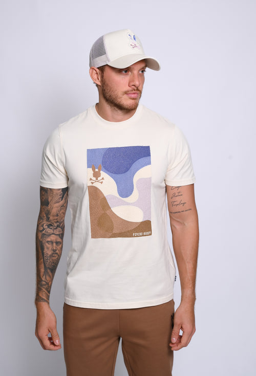 PSYCHO BUNNY CAMISETA HOMBRE FANTASIA BEIGE