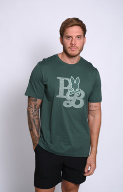 PSYCHO BUNNY CAMISETA HOMBRE FANTASIA VERDE