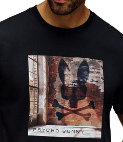 psycho bunny camiseta hombre fantasia negro