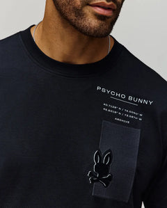 psycho bunny camiseta hombre fantasia negro