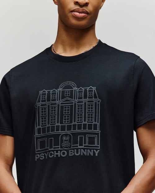 psycho bunny camiseta hombre fantasia negro