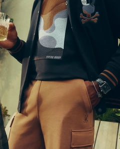 psycho bunny pantalon hombre deportivo marron