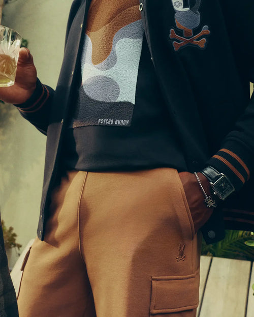 psycho bunny pantalon hombre deportivo marron