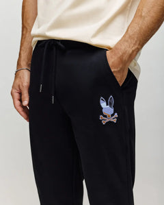 psycho bunny pantalon hombre deportivo negro