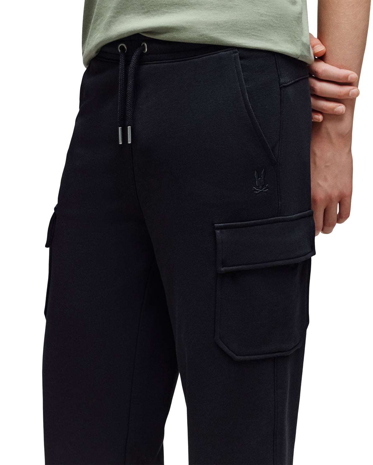 PSYCHO BUNNY PANTALON NIÑO DEPORTIVO NEGRO