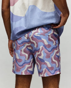 psycho bunny pantaloneta de baño hombre fantasia morado