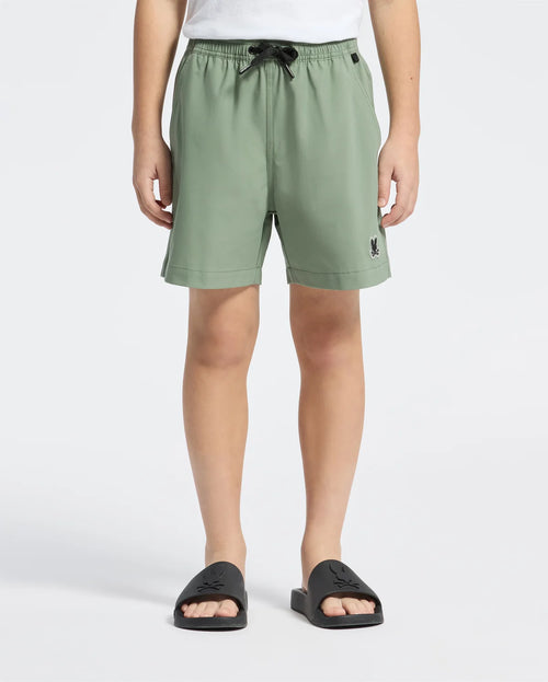 psycho bunny pantaloneta de baño niño fantasia verde