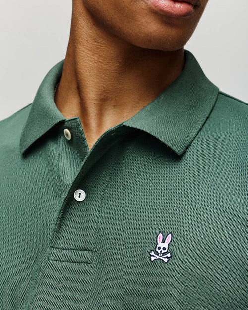 psycho bunny polo manga corta hombre clasica verde
