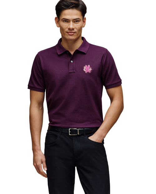 psycho bunny polo manga corta hombre fantasia morado