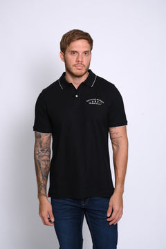 PSYCHO BUNNY POLO MANGA CORTA HOMBRE FANTASIA NEGRO