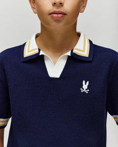 psycho bunny polo manga corta niño fantasia morado