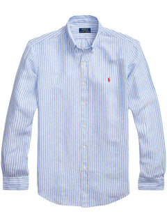 CAMISA M/L RALPH LAUREN HOMBRE 5137A BLUE/WHITE 710873446001
