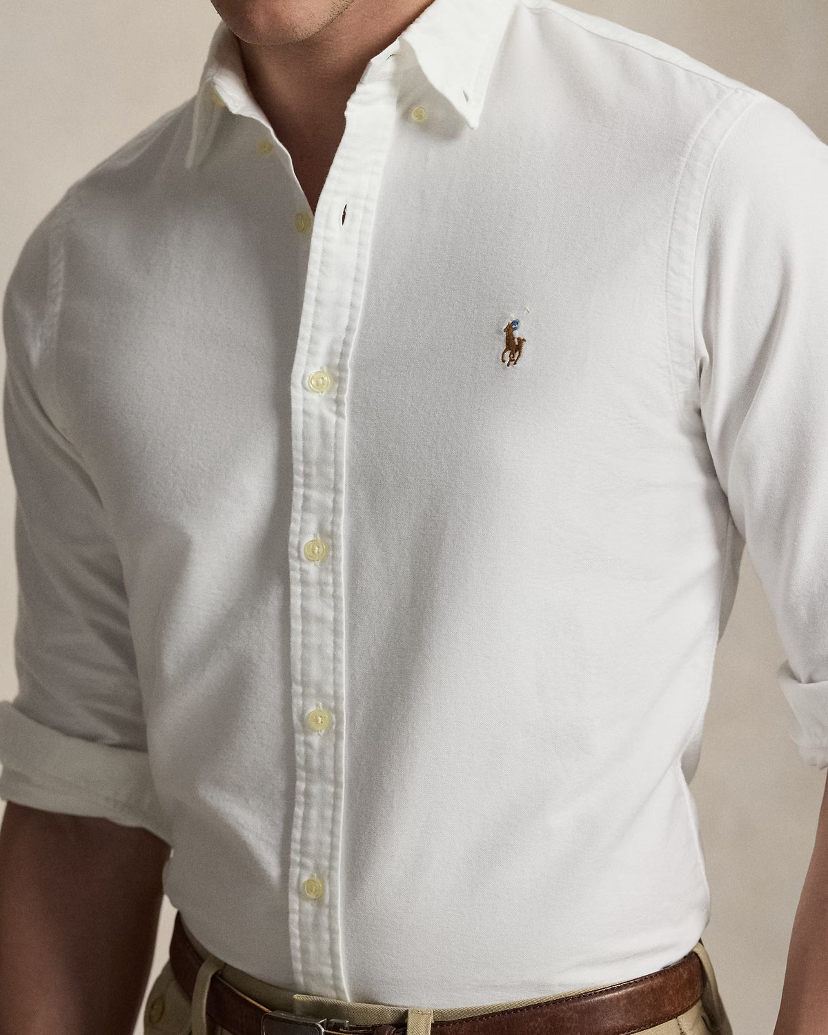 CAMISA M/L RALPH LAUREN HOMBRE BSR WHITE 710549084006