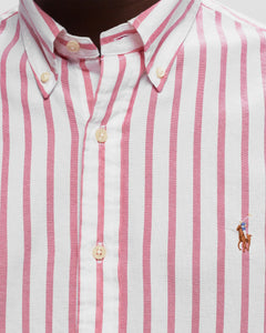 CAMISA M/L RALPH LAUREN HOMBRE 5149B PINK/WHITE 710906622002