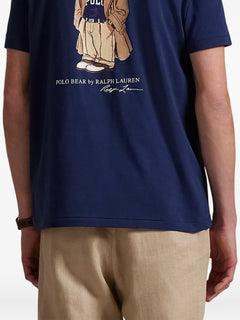 T-SHIRT RALPH LAUREN HOMBRE PF25 NEWPORT NAVY HRTG BEAR 710974585001