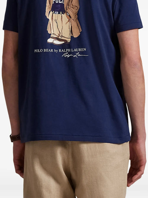 T-SHIRT RALPH LAUREN HOMBRE PF25 NEWPORT NAVY HRTG BEAR 710974585001