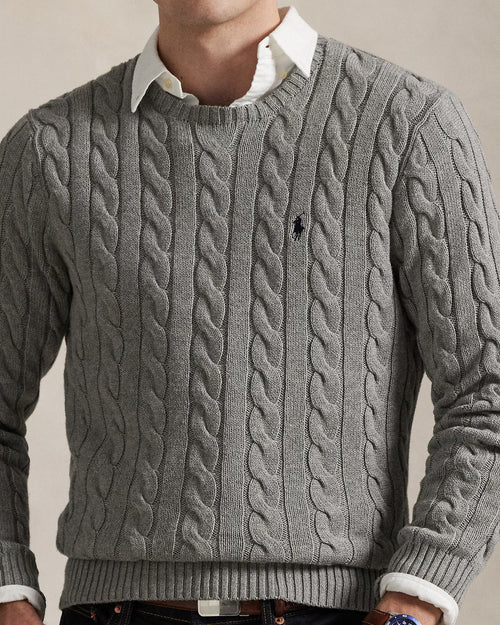 SUETER RALPH LAUREN HOMBRE FAWN GREY HEATHER 710775885013