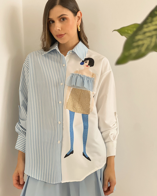 CAMISA PRIMIA T.121 AZUL