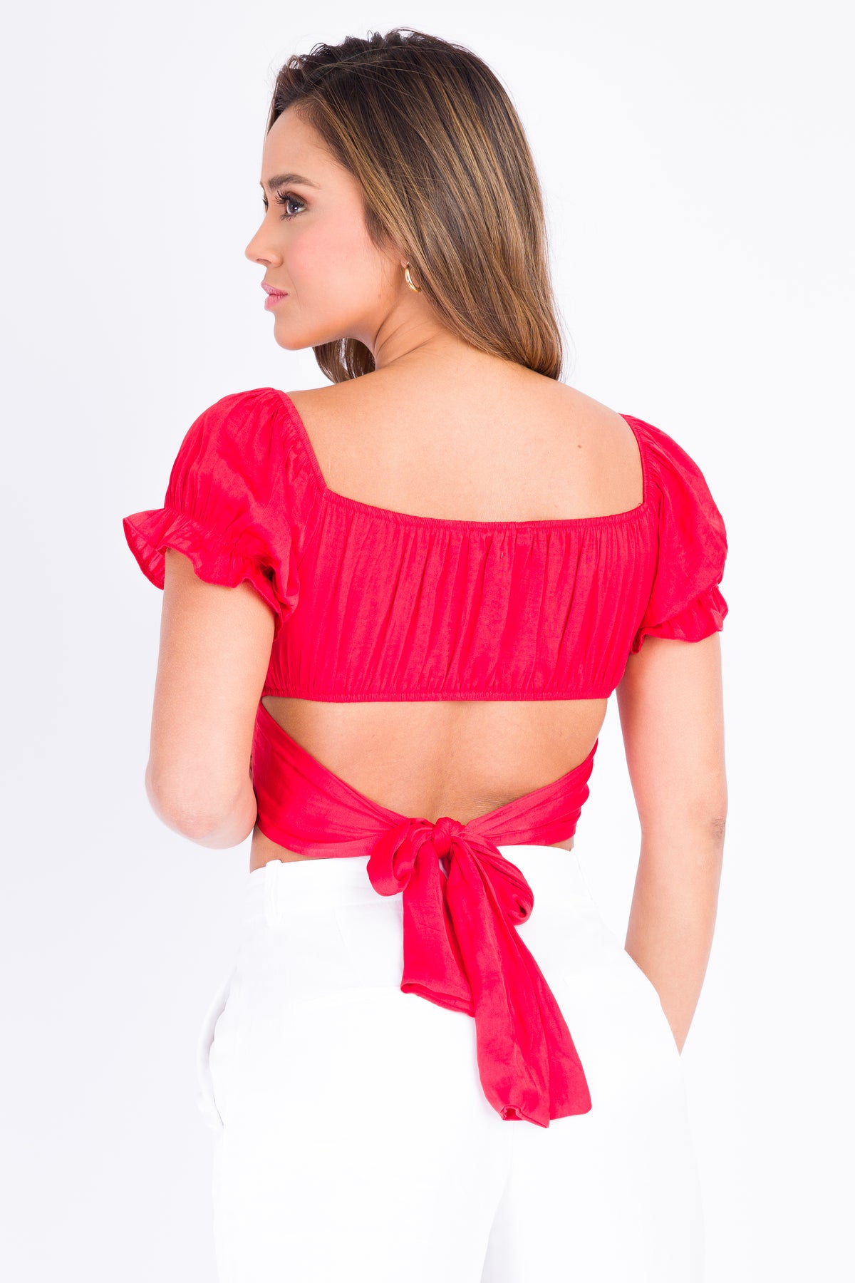 CROP TOP PRIMIA BRENDA ROJO ROJO