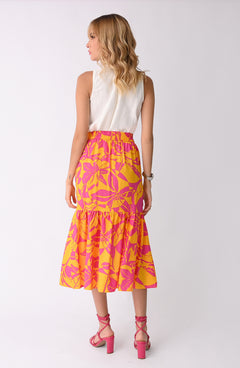 FALDA PRIMIA ANACLETA NARANJA