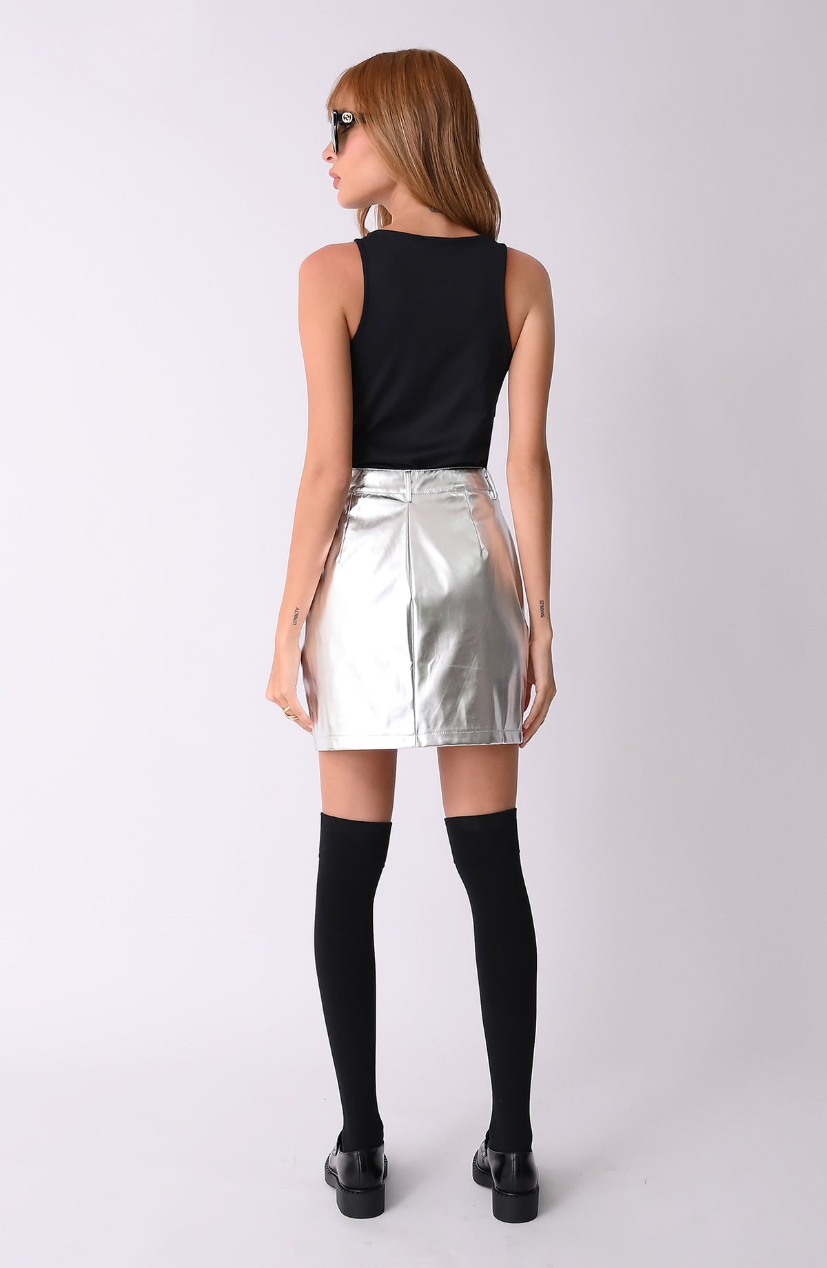 FALDA PRIMIA KOREA PLATEADO