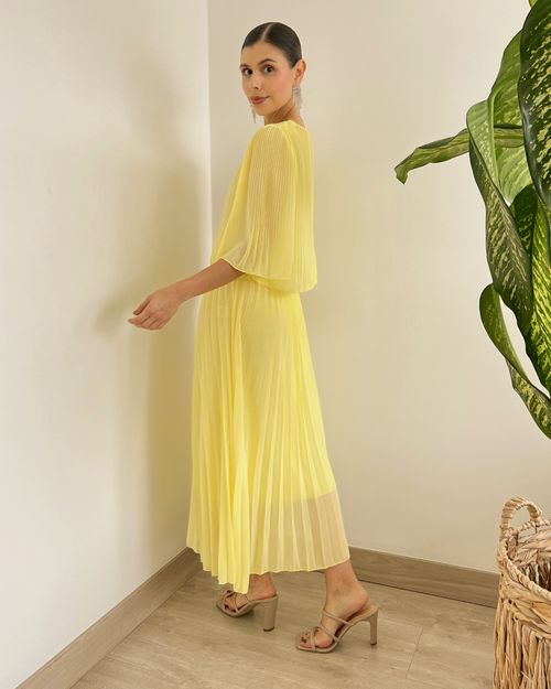 VESTIDO PRIMIA P.035 AMARILLO