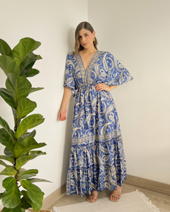 VESTIDO PRIMIA CHABUTA AZUL MULTICOLOR